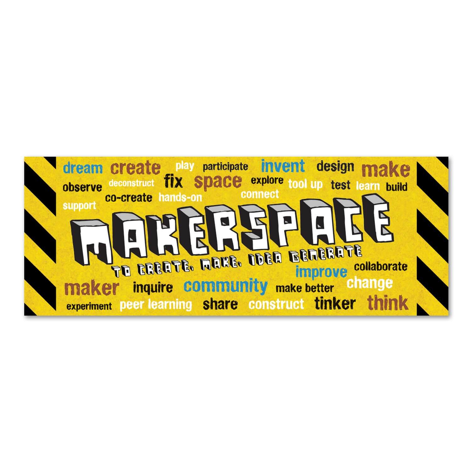 Makerspace Wall Graphic (Yellow)