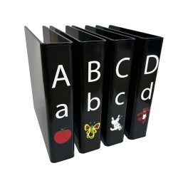 Junior Fiction Slimline Shelf Divider Pack (Black)