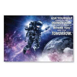 Ask Yourself (Astronaut) Wall Graphic Mural (Removable)