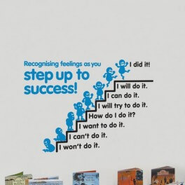Step Up To Success Word Wall Vinyl Lettering