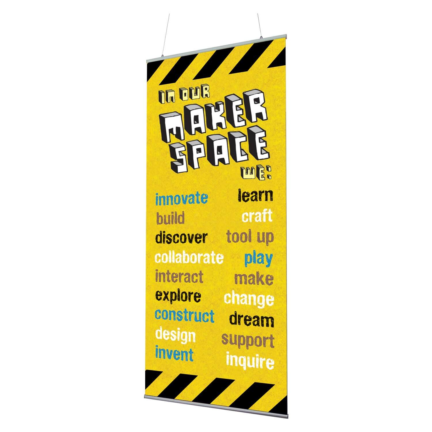 Makerspace Indoor Banner 720mm x 1440mm & Hanging