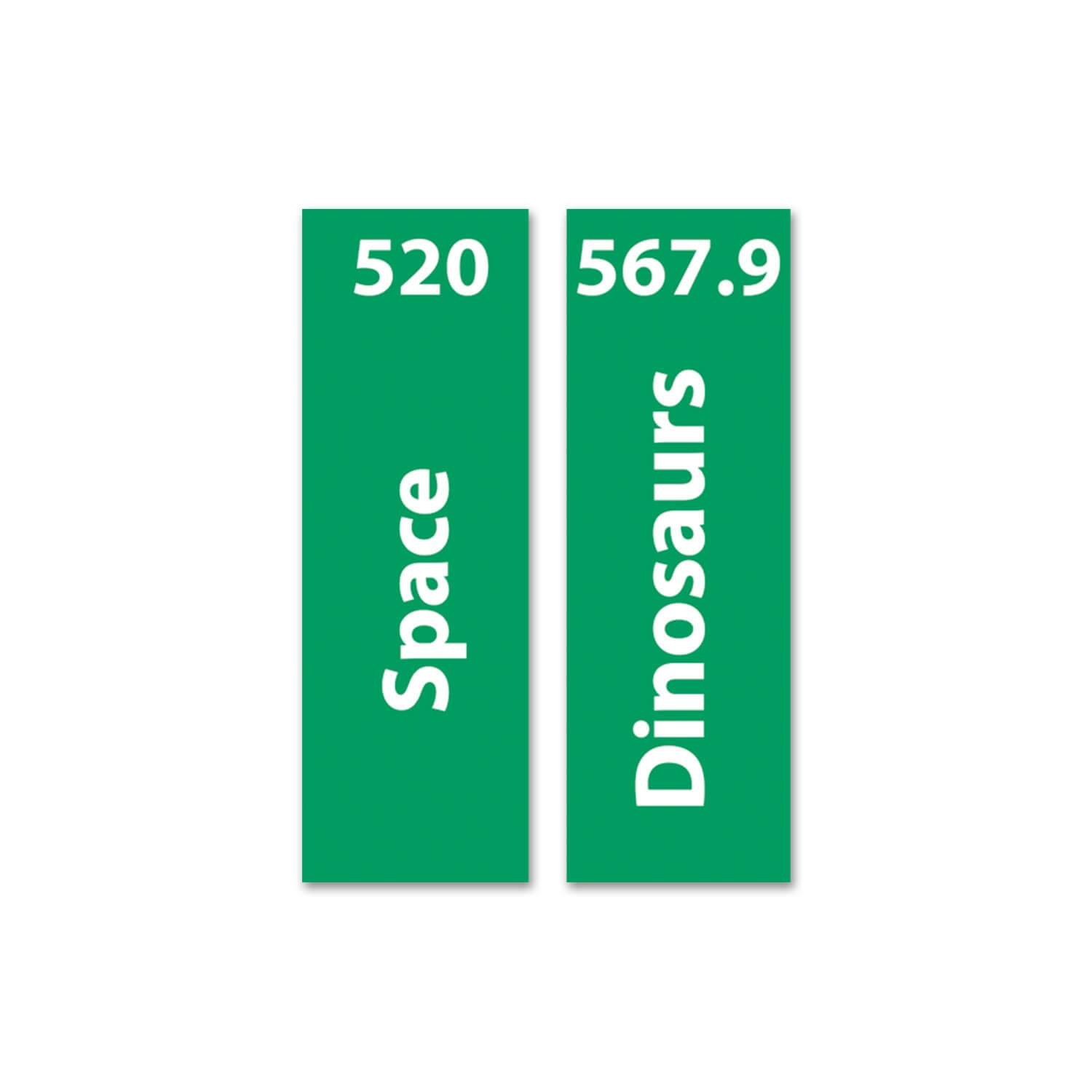 Expanded Non Fiction  Sticky Back Signs Set 1 Design 1