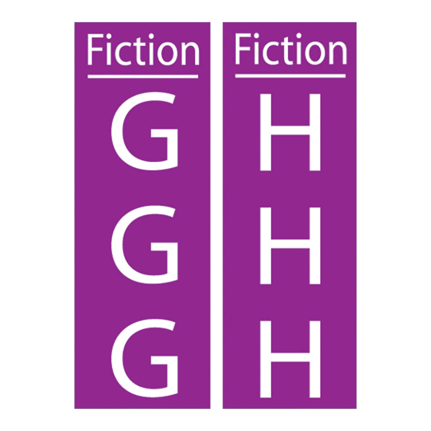 Fiction Sticky Back Signs Design 1 (Myriad)