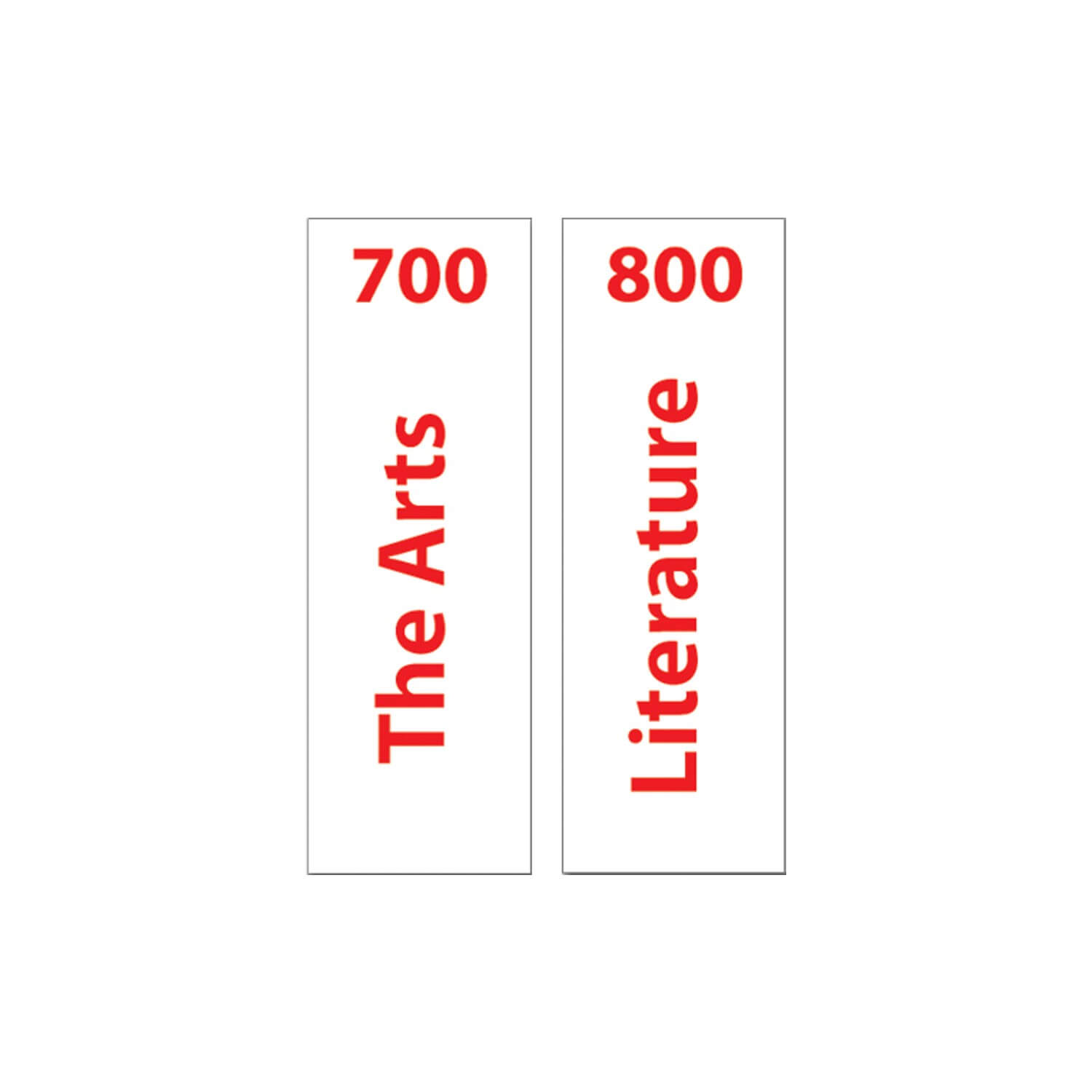 Basic Non Fiction Sticky Back Signs Design 2