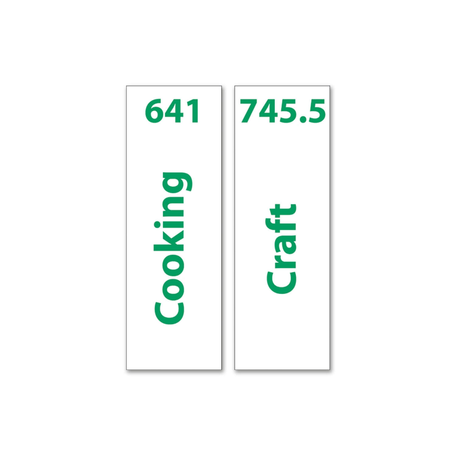 Expanded Non Fiction Sticky Back Signs Set 1 Design 2