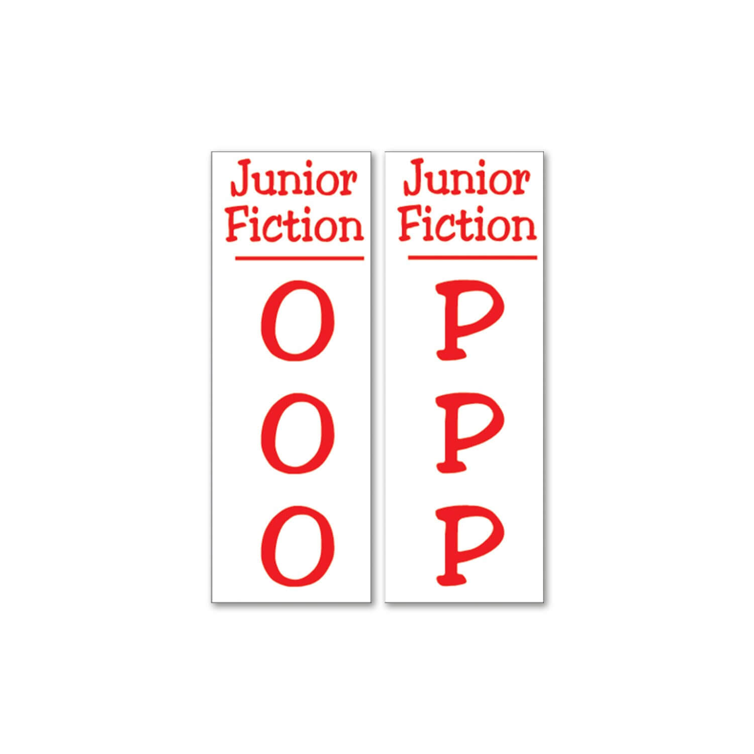 Junior Fiction Sticky Back Signs Design 2 (Jester)