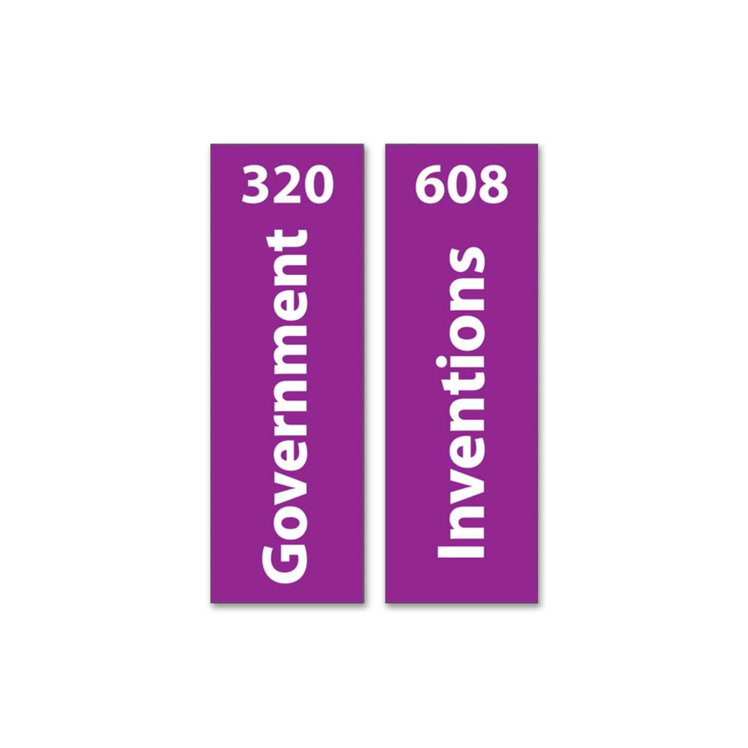 Expanded Non Fiction Sticky Back Signs Set 2 Design 1