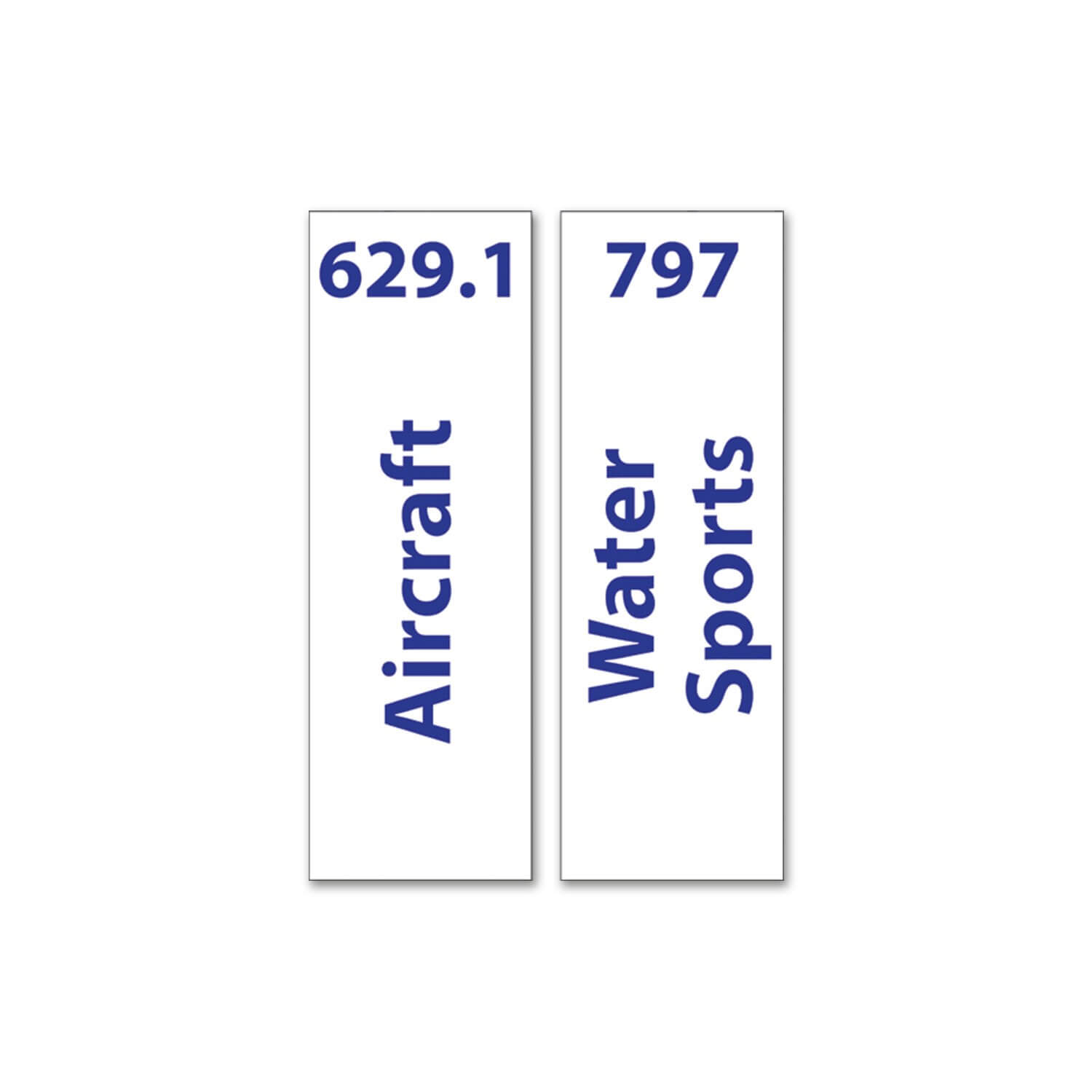 Expanded Non Fiction Sticky Back Signs Set 3 Design 2