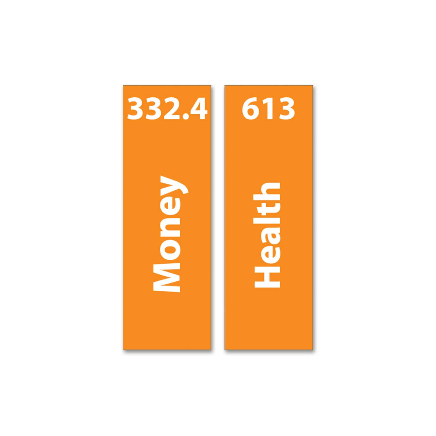 Expanded Non Fiction Sticky Back Signs Set 4 Design 1