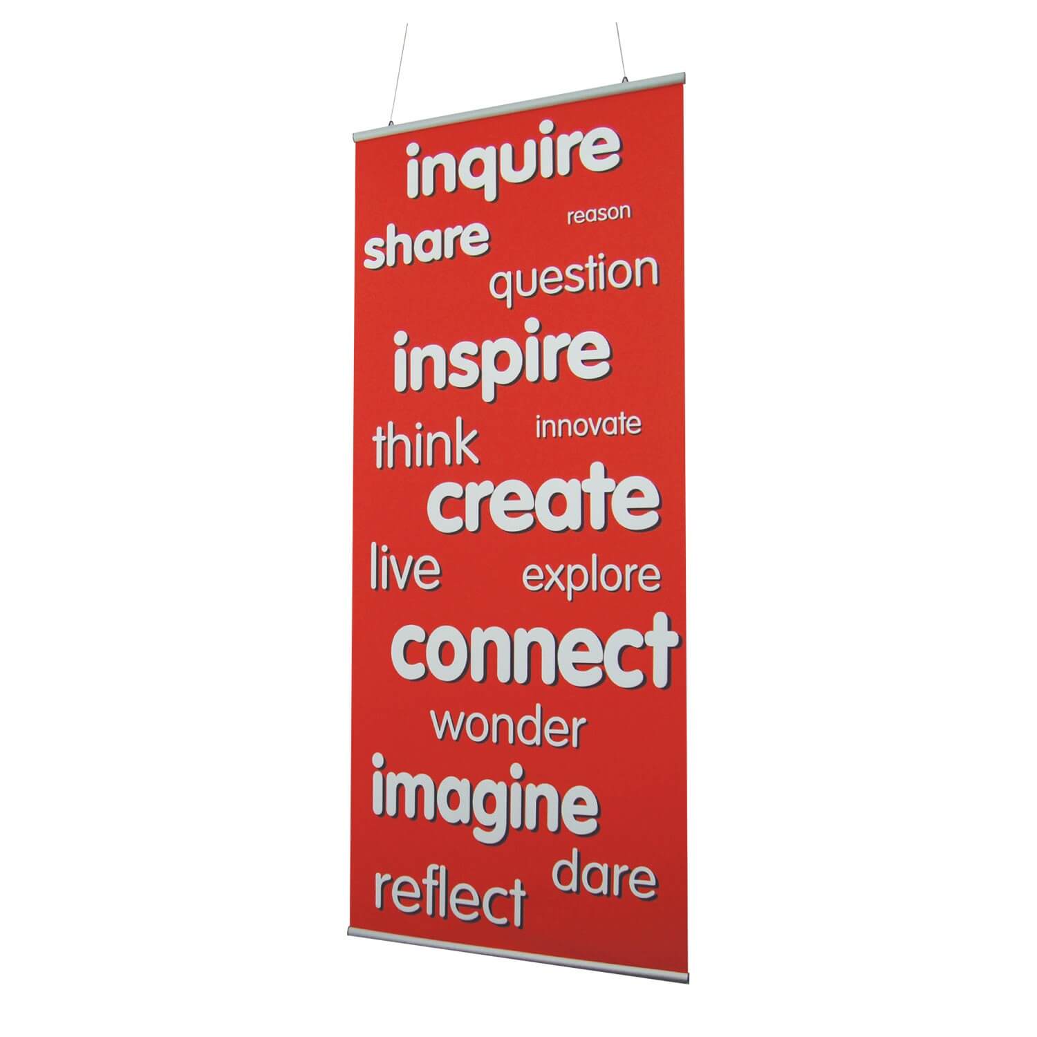 Values Indoor Banner 720mm x 1440mm & Hanging