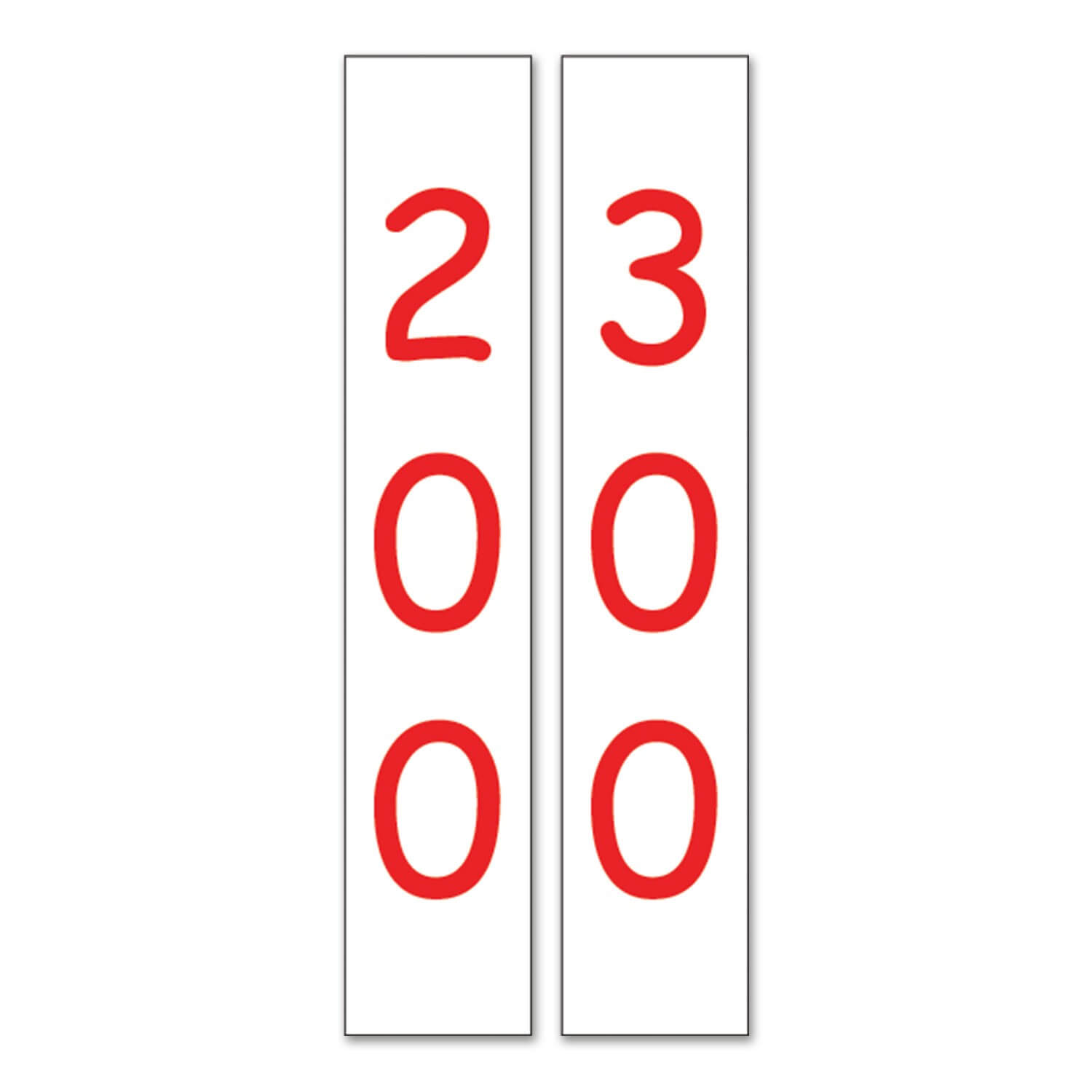 Slim Non Fiction Sticky Back Signs Design 2