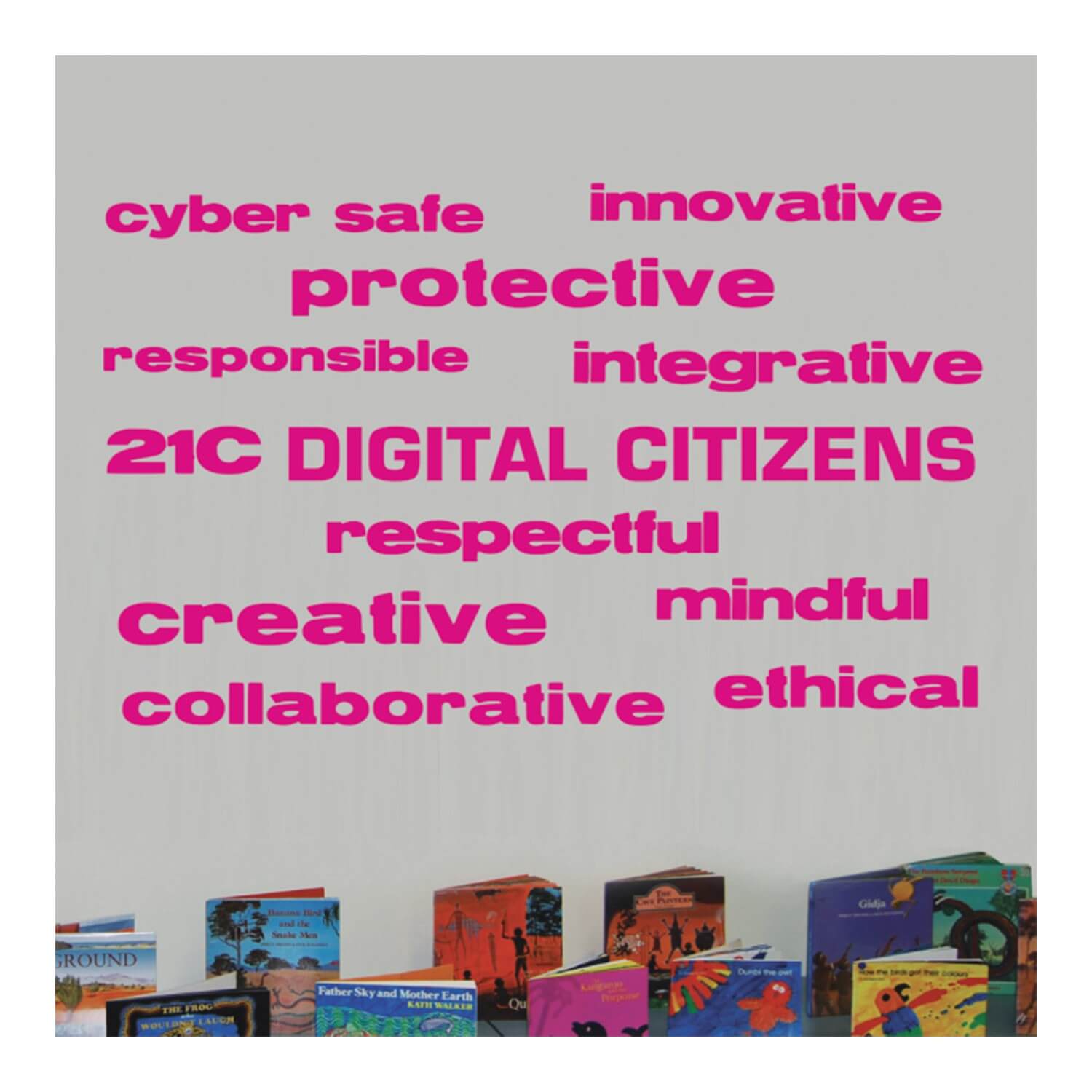 Digital Citizen Word Wall Vinyl Lettering (Reservoir)