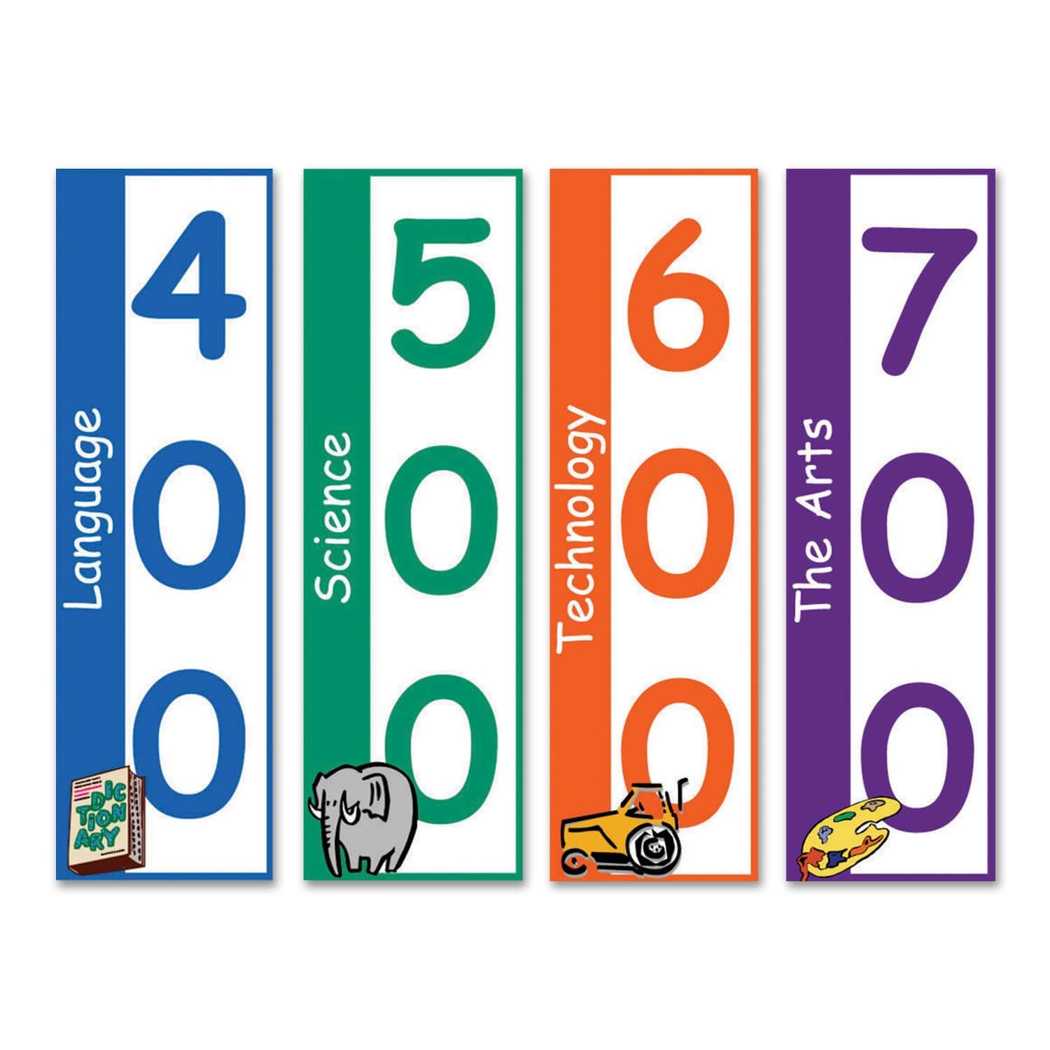 Non Fiction Shelf Divider Signs 250mm x 80mm