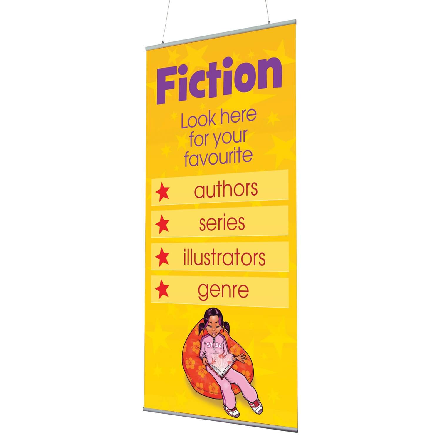Fiction Indoor Banner 720mm x 1440mm & Hanging