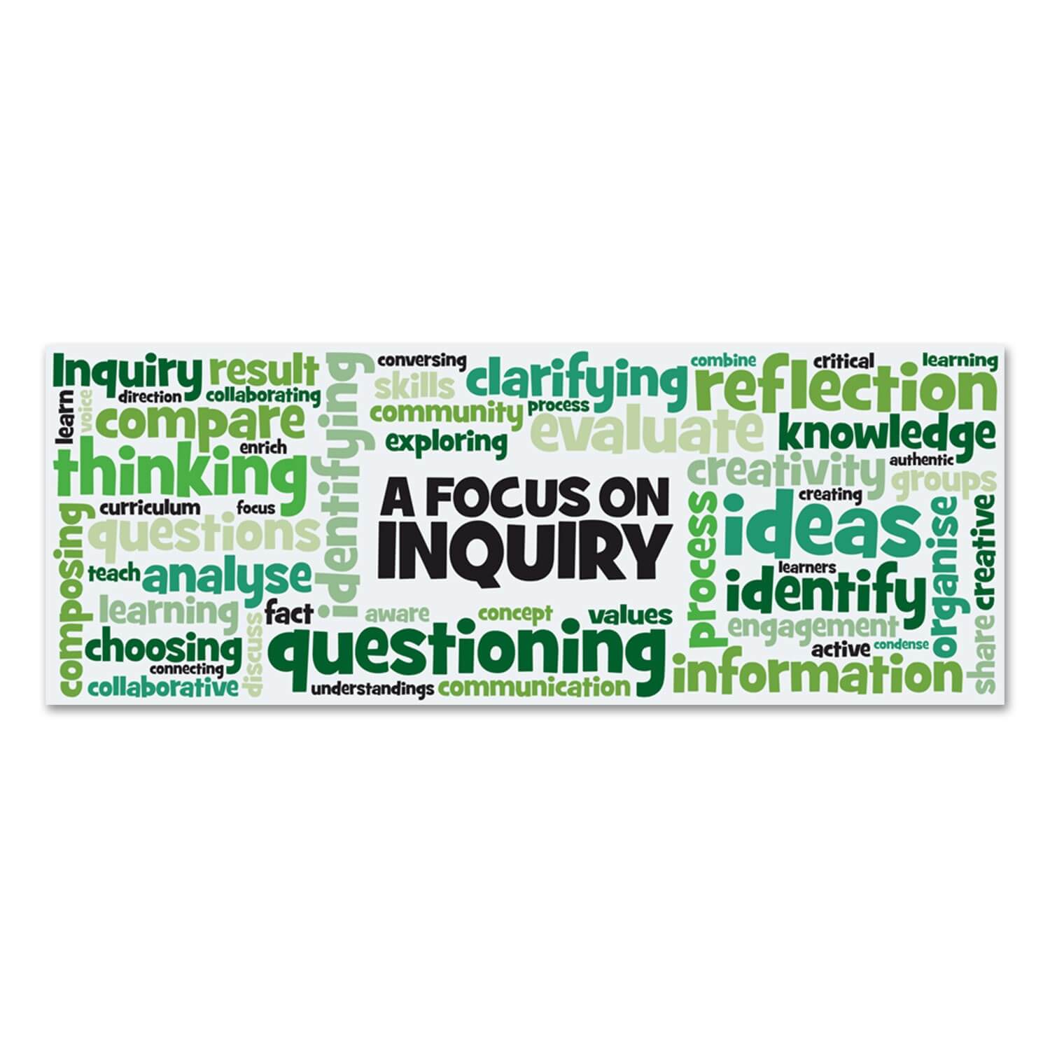 Focus On Inquiry Wall Graphic - Green