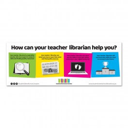 Students Need School Libraries Wall Graphic (White)