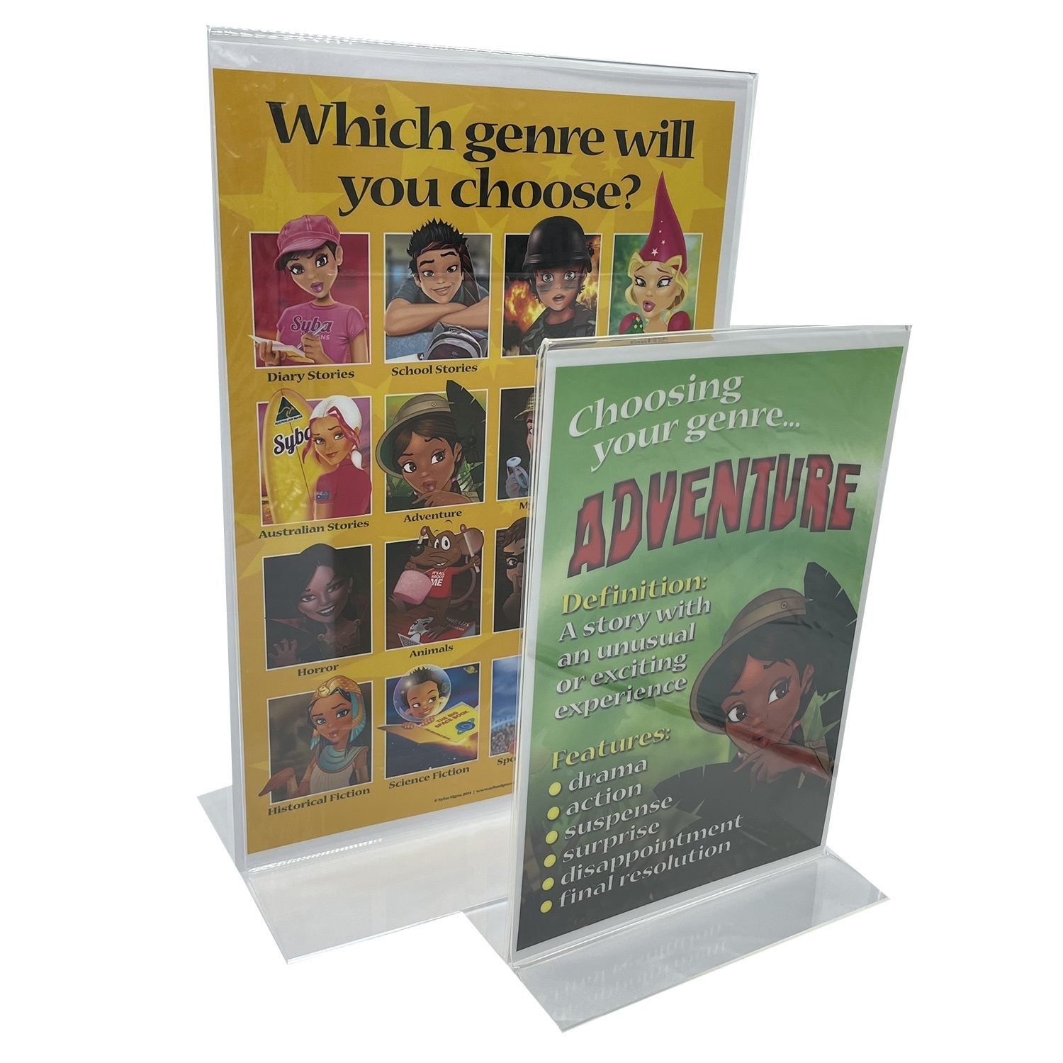 Acrylic Freestanding Display (Portrait)