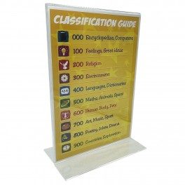 Acrylic Freestanding Display (Portrait)