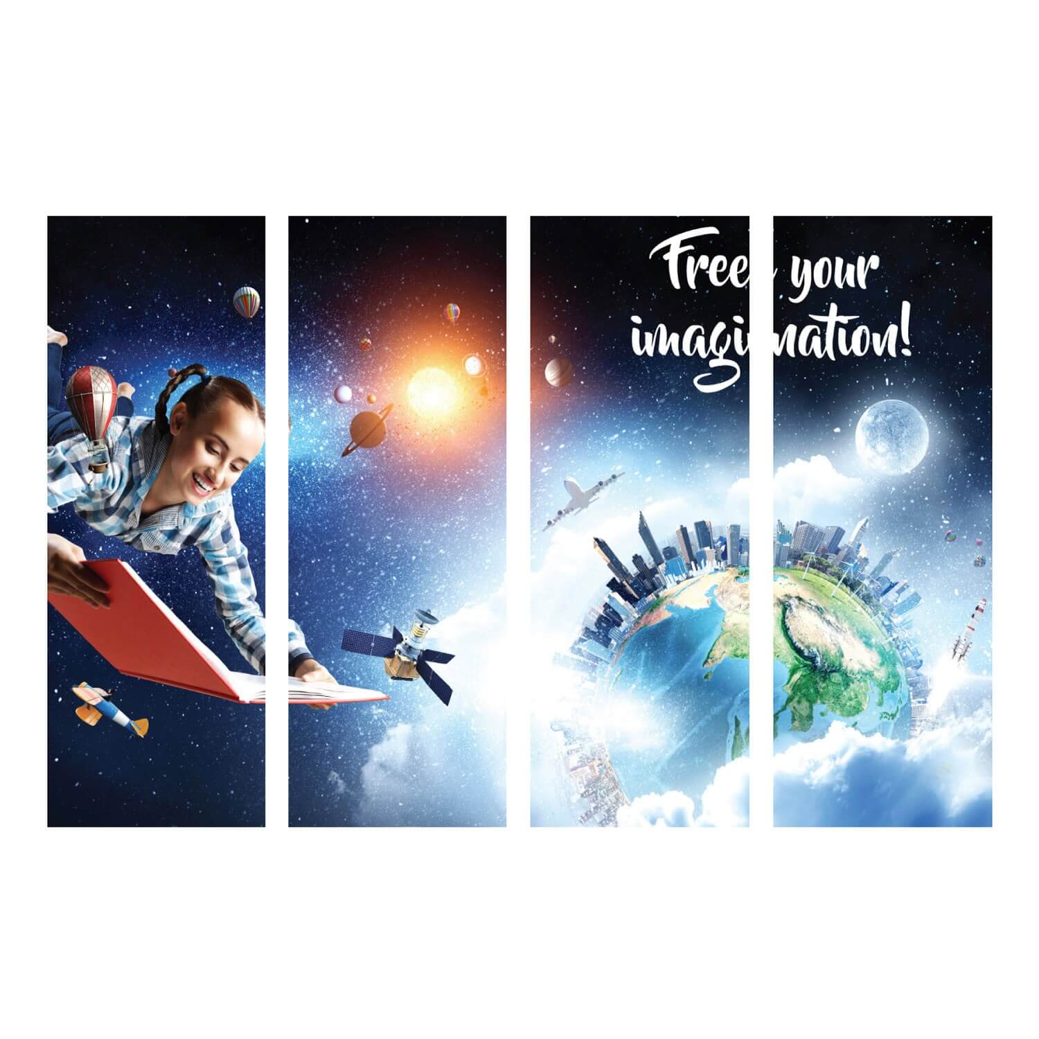 Free Your Imagination Wall Graphic Mural