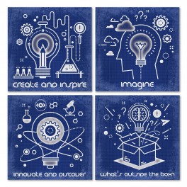 Making Tomorrow Happen Wall Graphic Sticker Set of 4