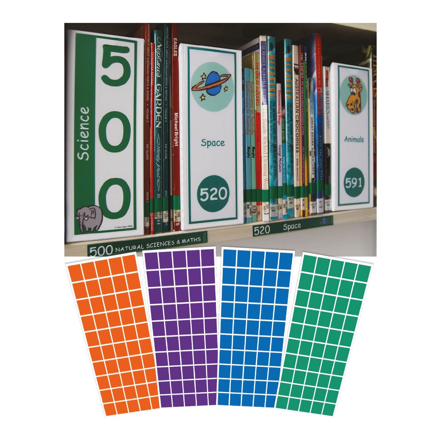 Non Fiction / Colour-Coded Spine Labels