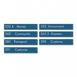 Single Colour Basic Shelf Label Set