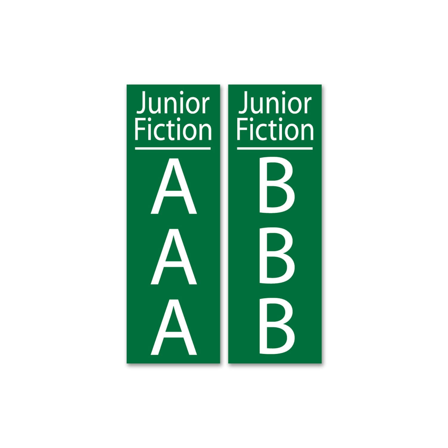 Junior Fiction Sticky Back Signs Design 4 (Myriad)