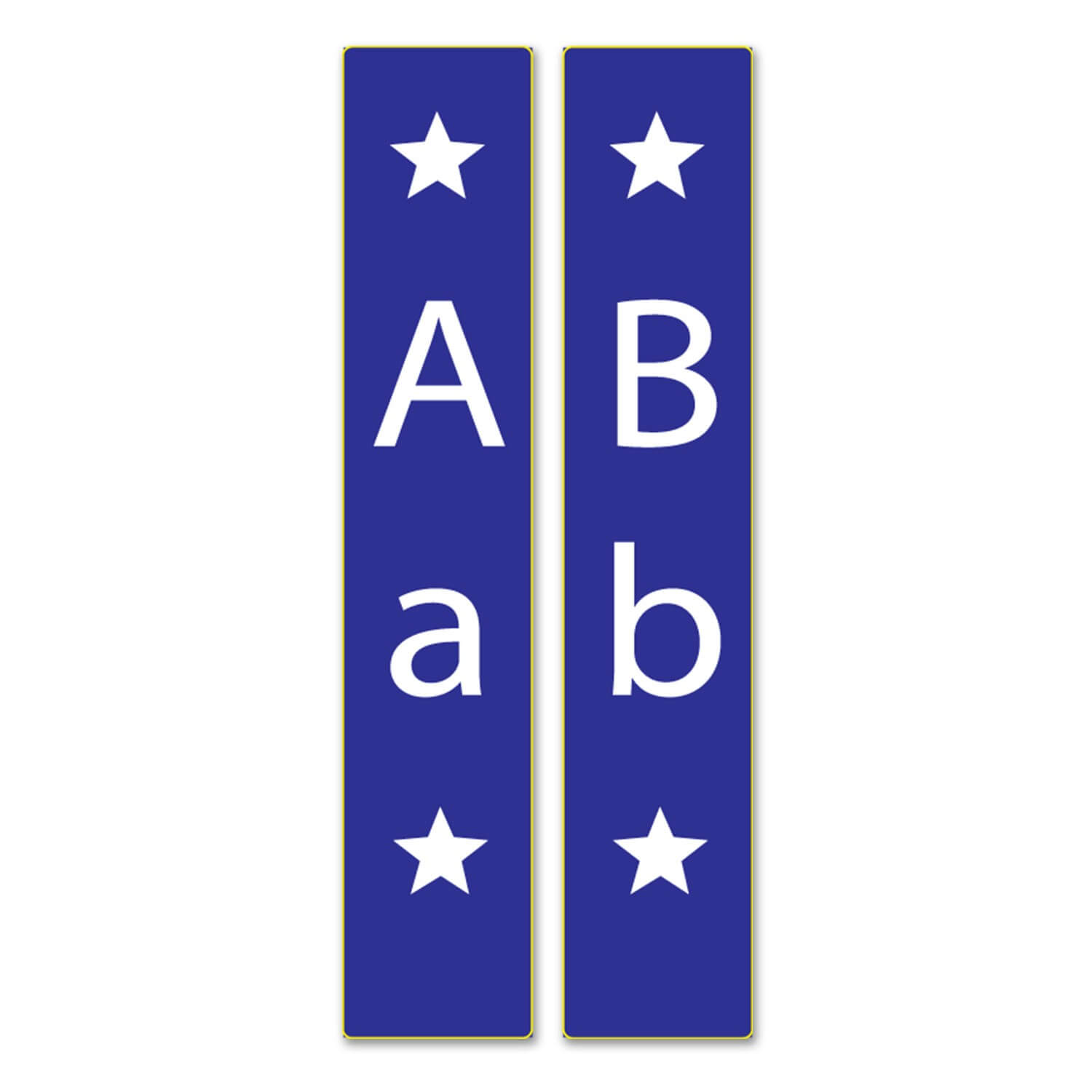 Slim Junior Fiction Sticky Back Signs Design 4 (Myriad)