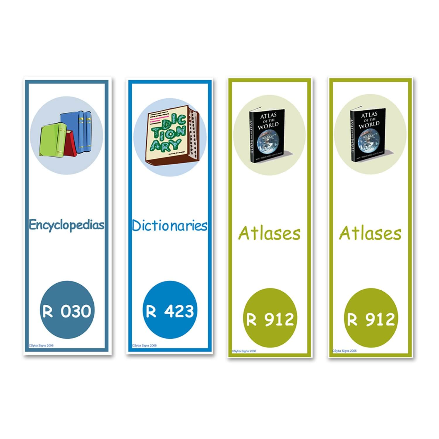 Reference Shelf Dividers 250mm x 80mm