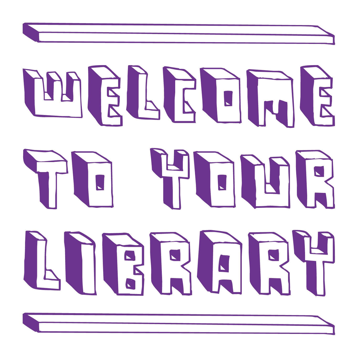 Welcome Blocks Vinyl Lettering (Regular)