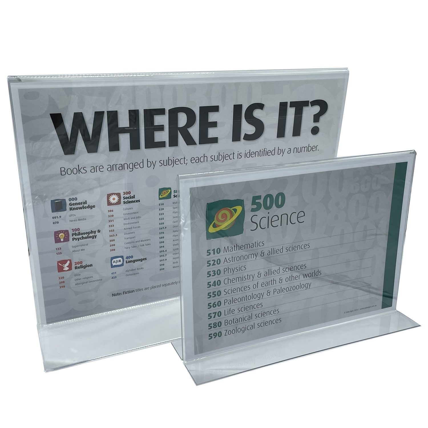 Acrylic Freestanding Display (Landscape)