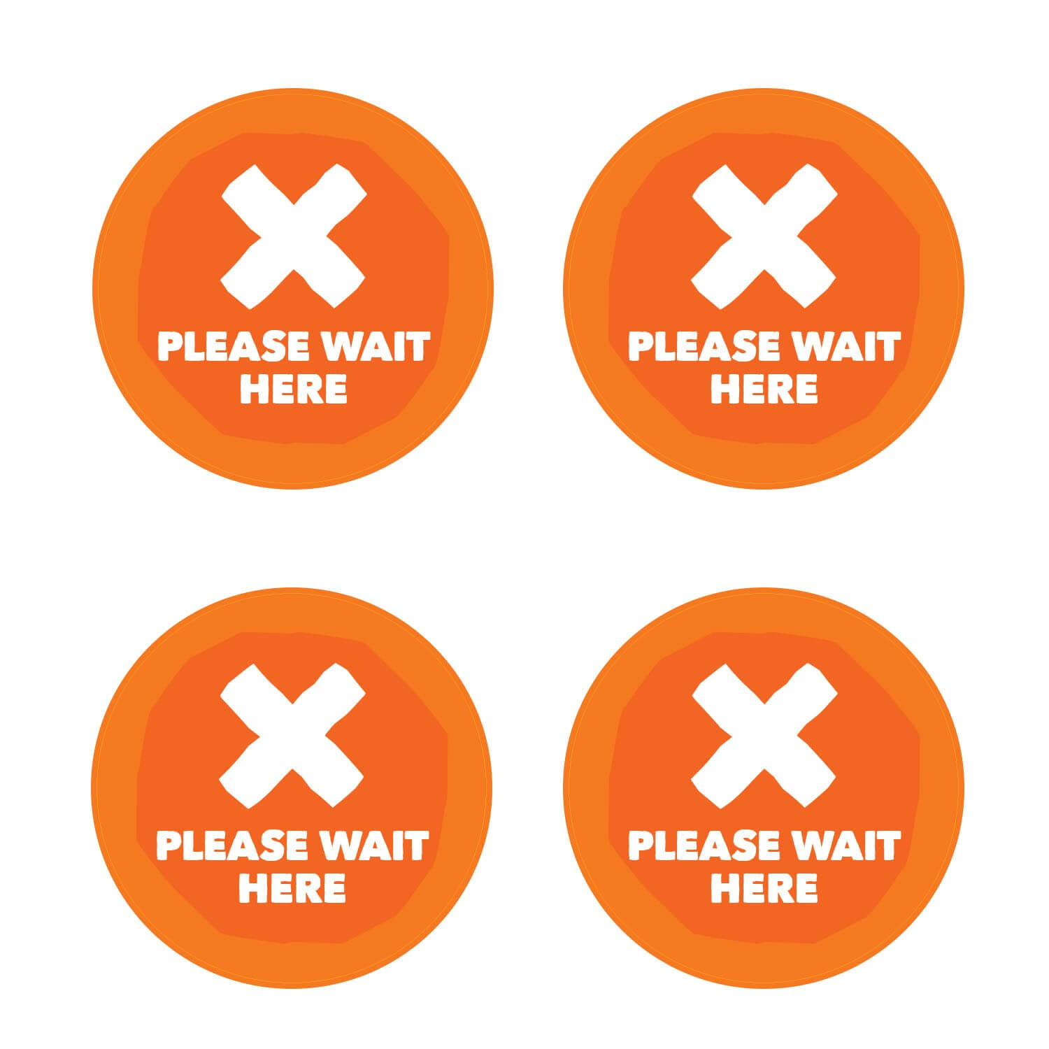 Please Wait Here Wall Graphics