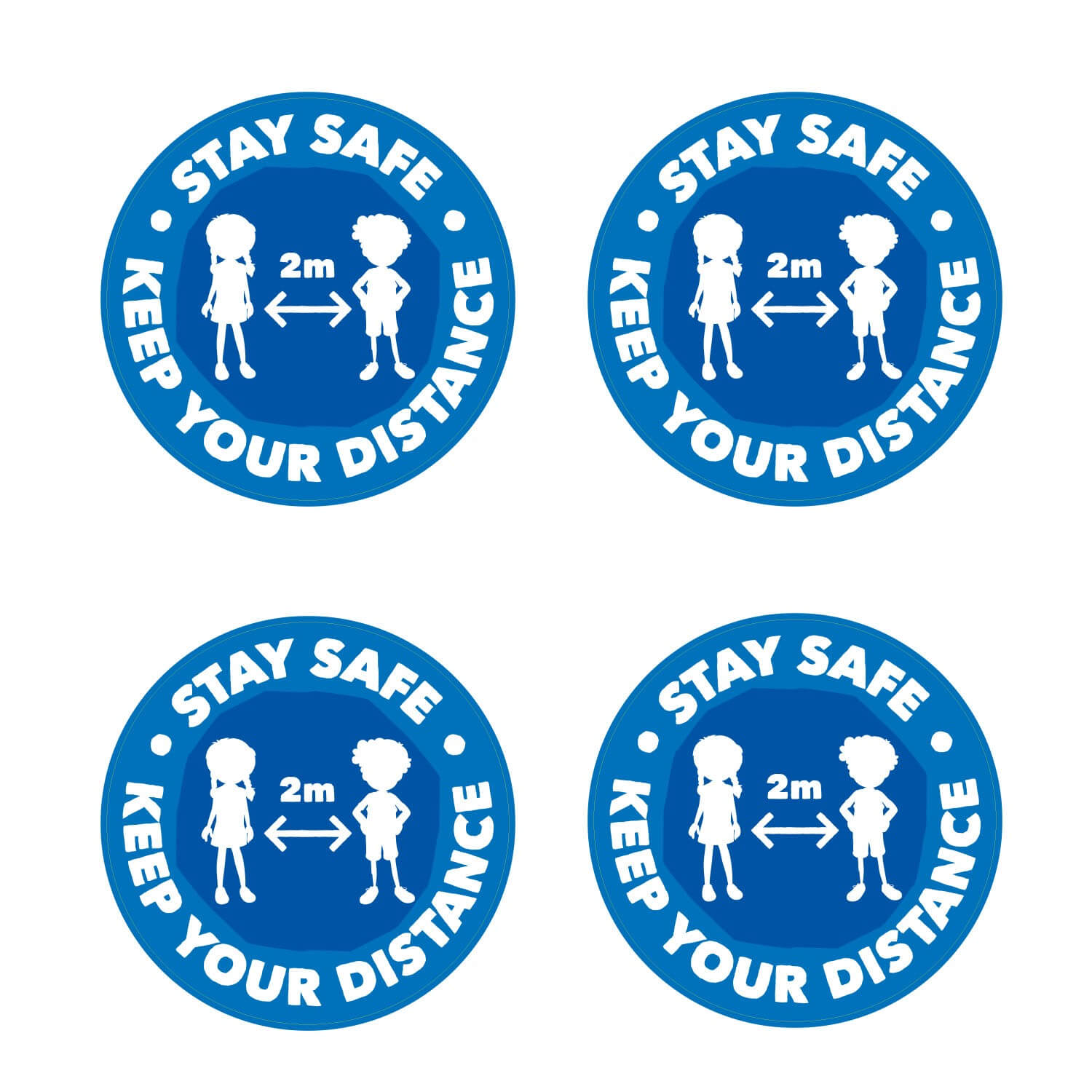Stay Safe Keep Your Distance Wall Graphics (Junior)