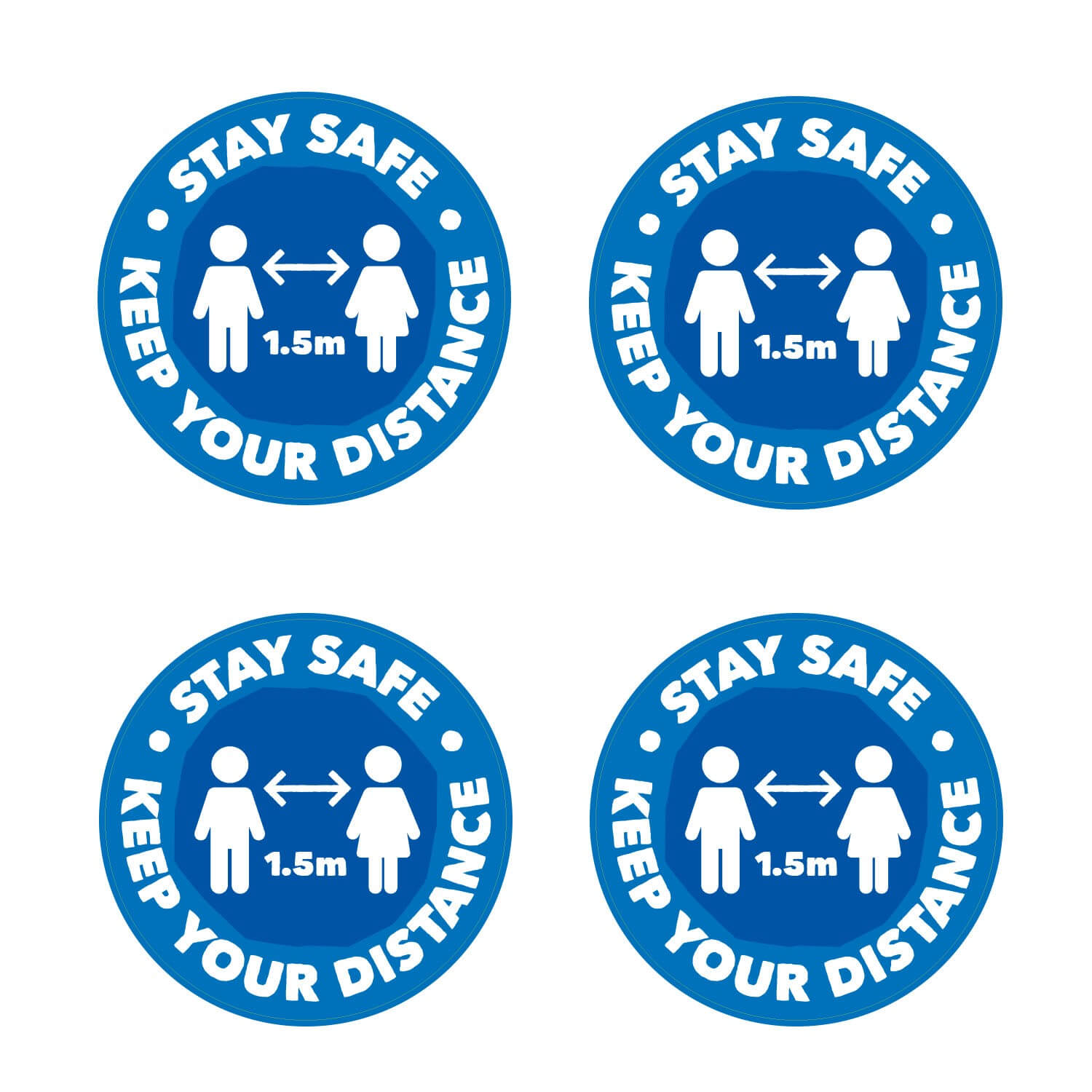 Stay Safe Keep Your Distance Wall Graphics (Senior)