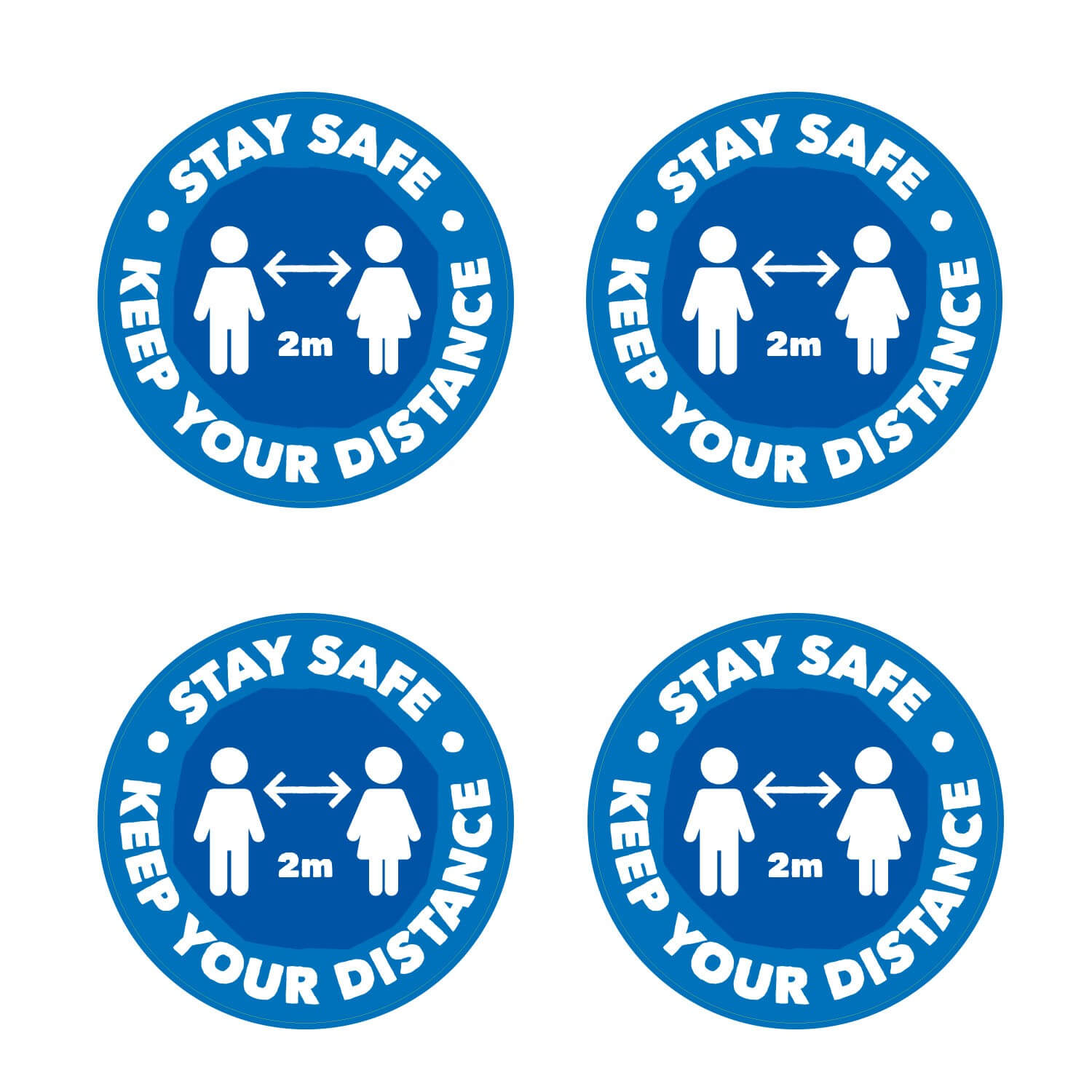 Stay Safe Keep Your Distance Wall Graphics (Senior)