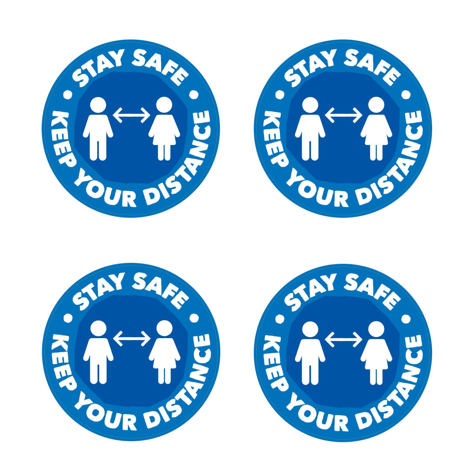 Stay Safe Keep Your Distance Wall Graphics (Senior)