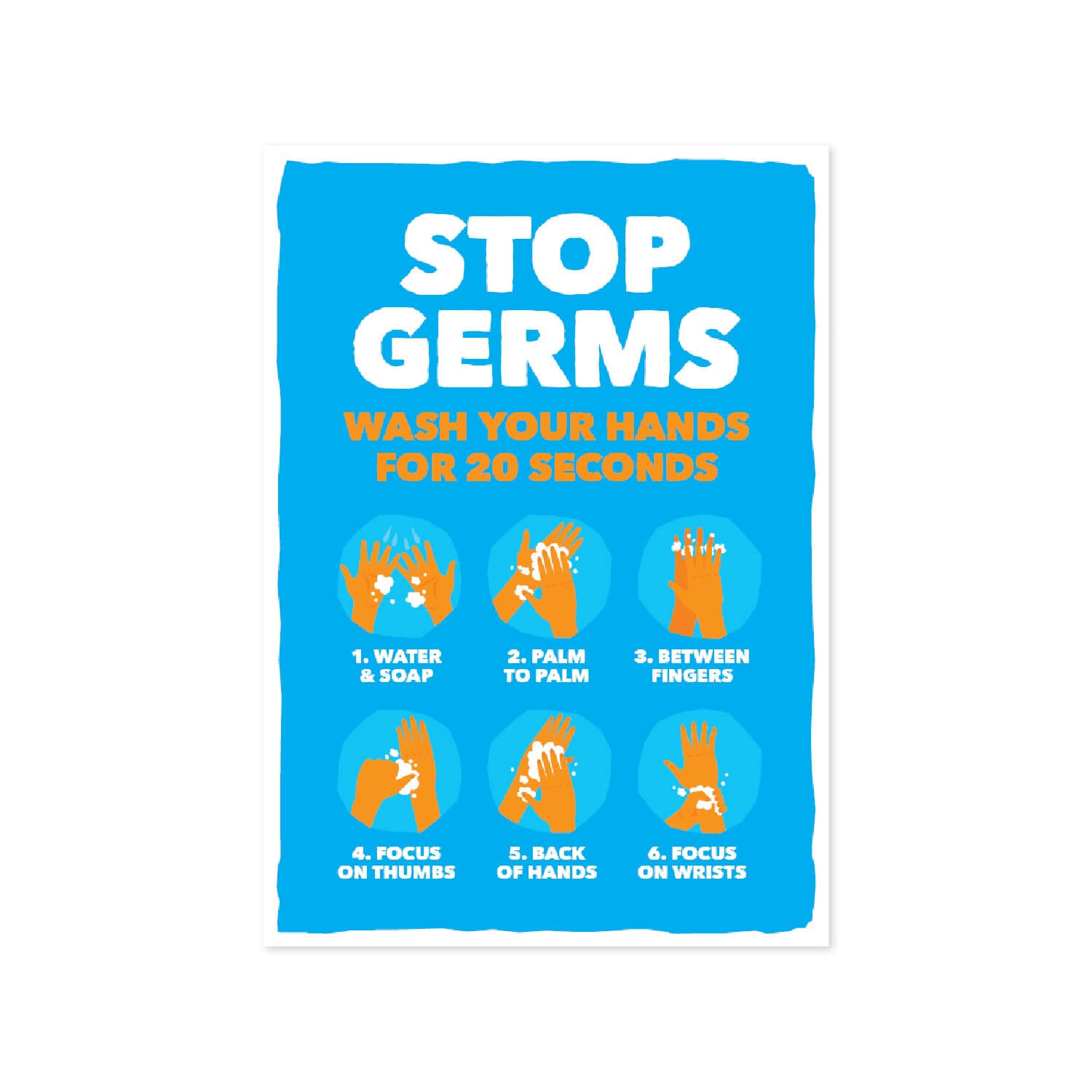 Wash Your Hands Poster A3