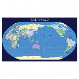 World Map (New) Wall Graphic Mural
