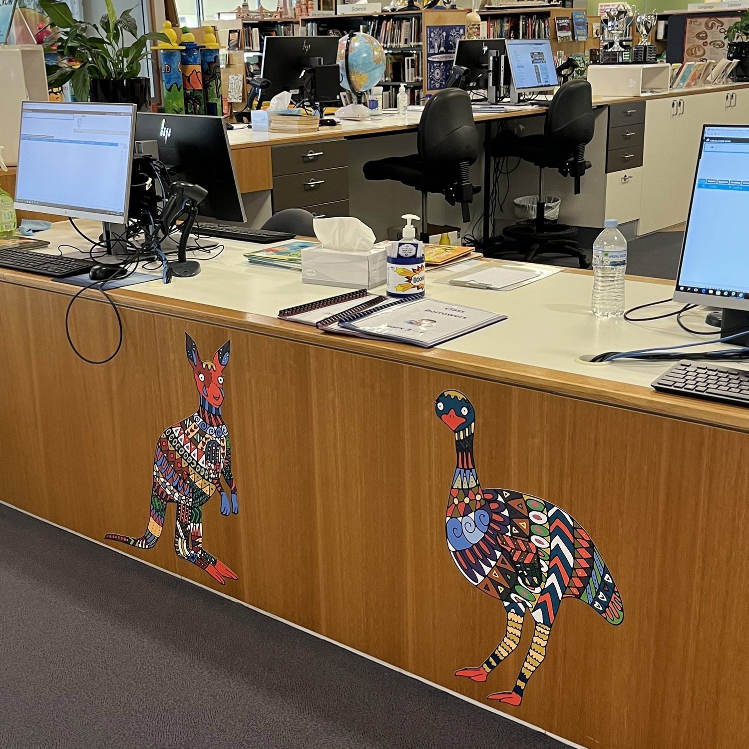 Australian Animals Wall Graphic set 1 (5-pack) (Removable)