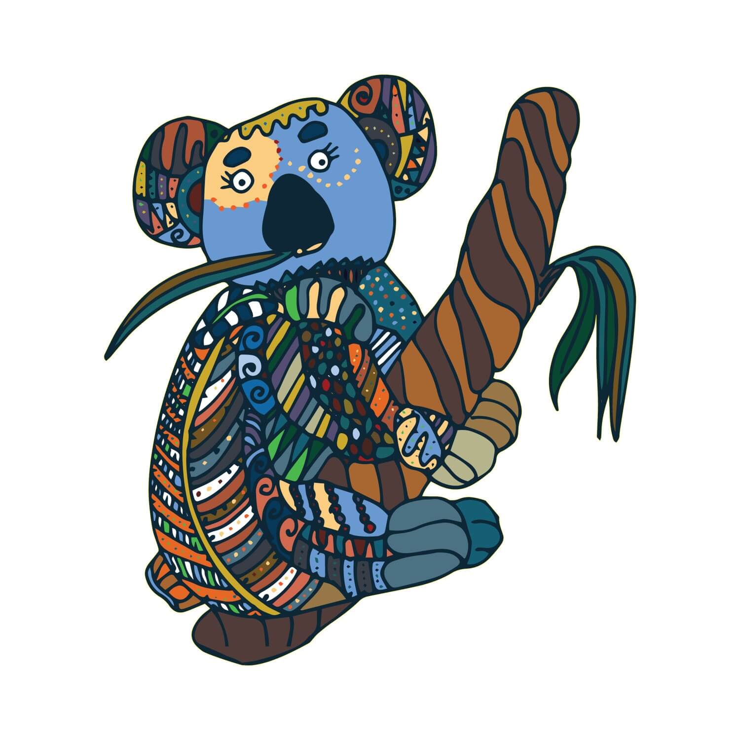 Australian Animals Wall Graphic set 1 (5-pack) (Removable)