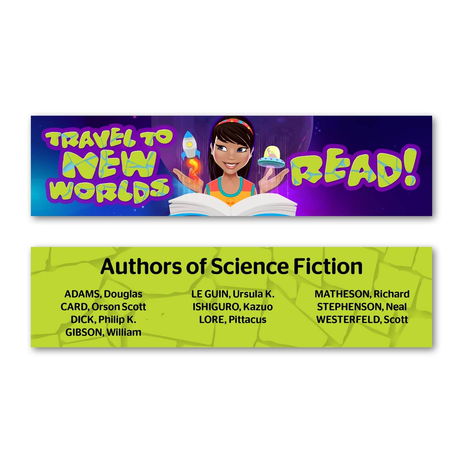 New Worlds READ! Bookmarks (1000)