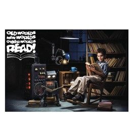 Old Worlds, New Worlds, Other Worlds Wall Graphic Mural (Removable)