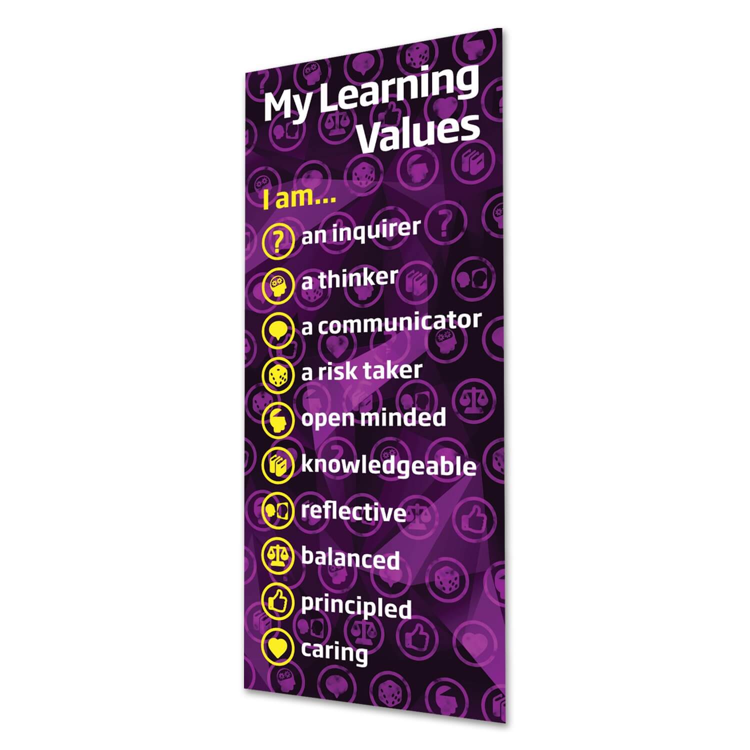 My Learning Values Indoor Banner 720mm x 1440mm