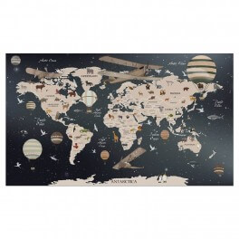 World Map (Junior) Wall Graphic Mural