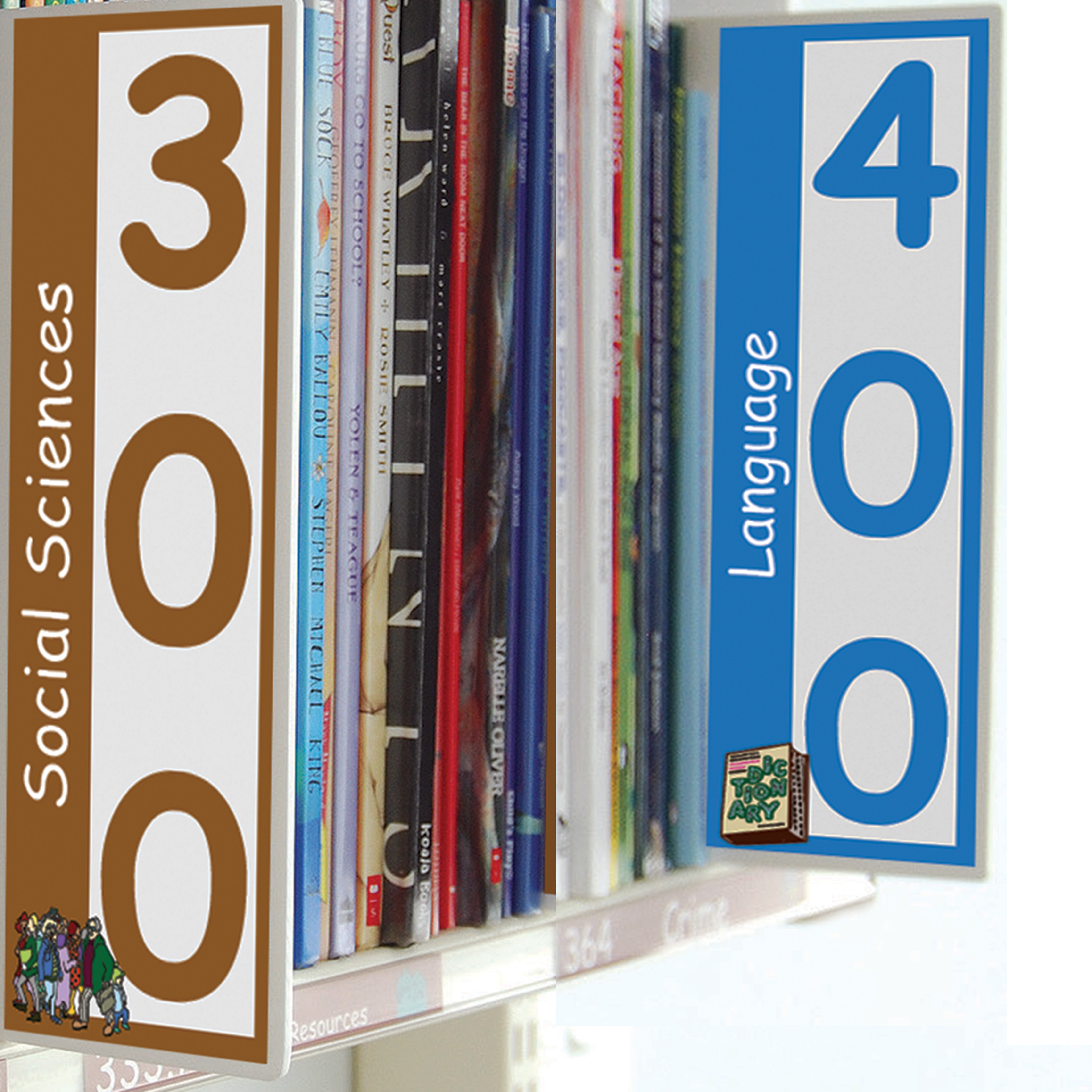 Basic Non Fiction Acrylic Collection Divider Starter Pack (double-sided)