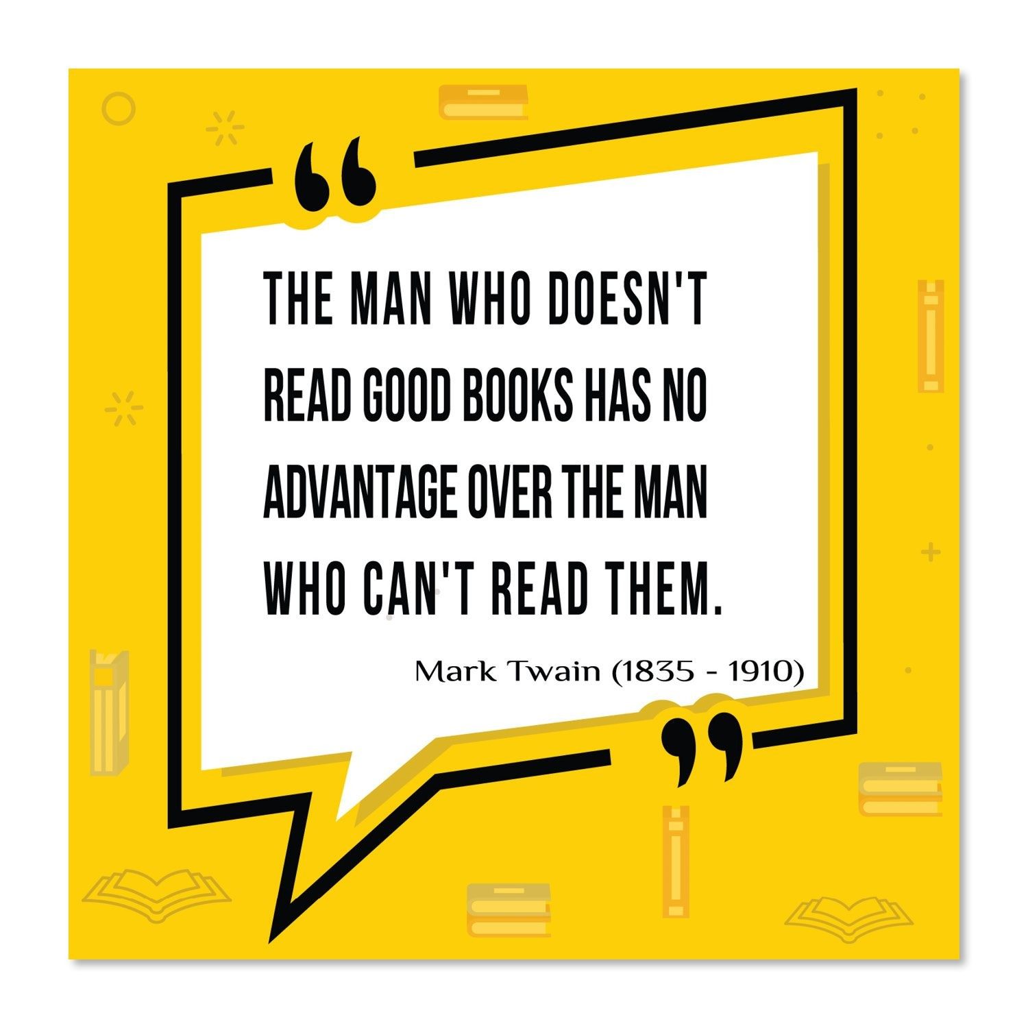 Mark Twain Quote Wall Graphic Sticker