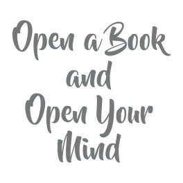 Open A Book Vinyl Lettering