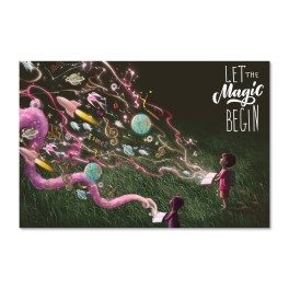 Let The Magic Begin Wall Graphic Mural (Removable)