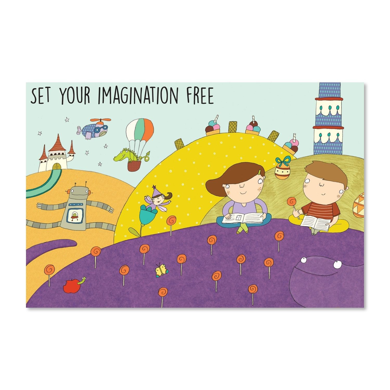 Set Your Imagination Free Wall Graphic Mural