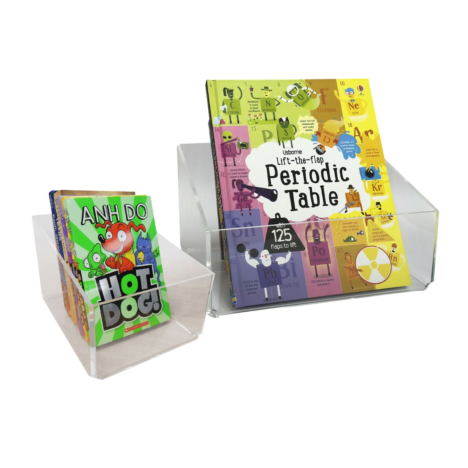 Acrylic Book Storage Boxes